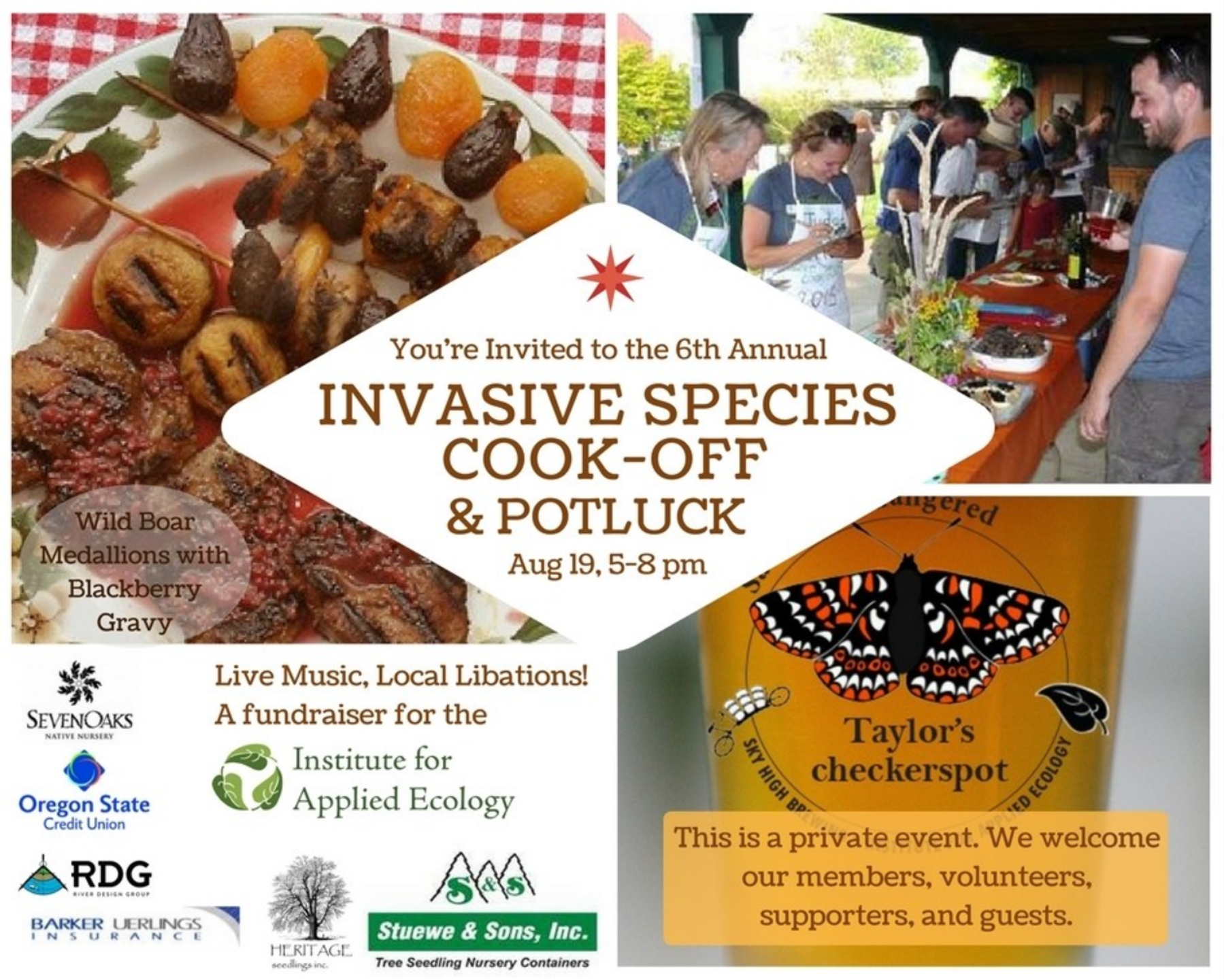 Recettes de cuisine proposées dans le cadre du programme "Eradication by Mastication", Université de l'Orégon, Etats-Unis